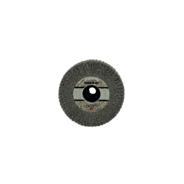 Scotch-Brite Deburr & Finish PRO Flap Brush, 4 1/2 in x 4 in x 5/8-11, 60 Backside View