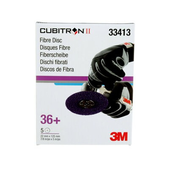 3M Cubitron II Abrasive Fibre Disc, 33413, 36+