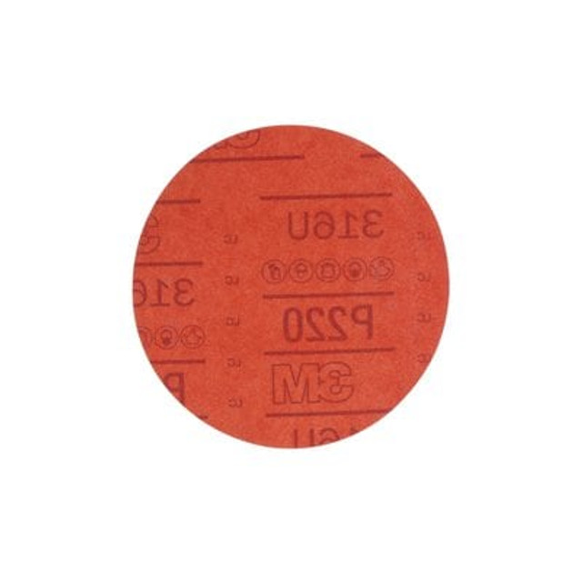 3M Red Abrasive Hookit Disc, 01221, 6in, P220