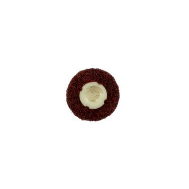 Scotch-Brite Roloc Surface Conditioning Disc, TS, 3/4 in x NH A MED Reverse Button Frontside View