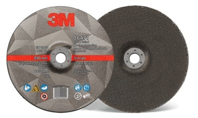 3M Cut & Grind Wheel, 06471, Type 27, 9 in x 1/8 in x 7/8 in, 10 per inner, 20 per case