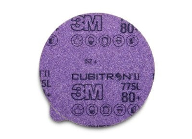 3M Cubitron II Stikit Film Disc 775L, 80+ , w/Tab