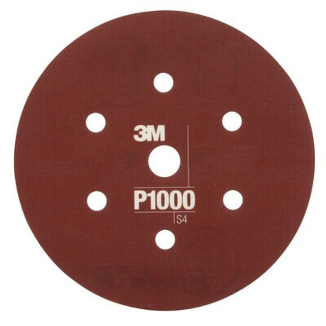 3M Hookit Flexible Abrasive Disc 270J, 34407, 6 in, Dust Free, P1000