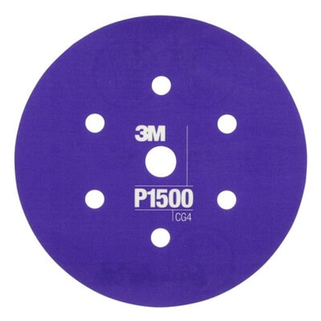 3M Hookit Flexible Abrasive Disc 270J, 34409, 6 in, Dust Free, P1500