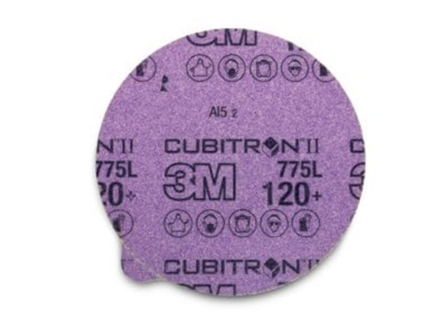 3M Cubitron II Stikit Film Disc 775L, 120+, w/Tab
