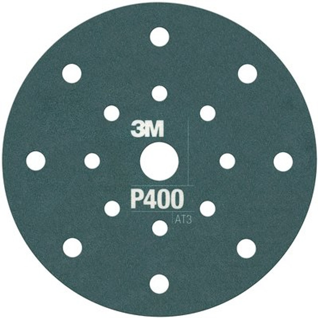 3M Hookit Flexible Abrasive  Disc, 6 in, 17 Hole, P400