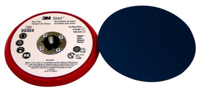 3M Stikit LP Disc Pad 20354, 6 in x 3/8 in x 5/16-24 External