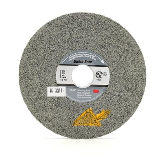 Scotch-Brite EXL-XP Deburr Wheel, 6 in x 1/2 in x 1 in 11S FIN