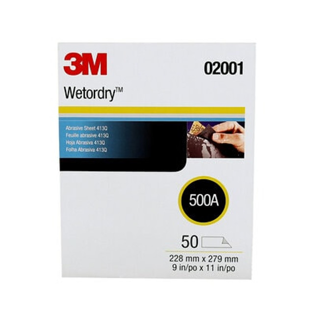 3M Wetordry Abrasive Sheet 413Q, 02001, 500A