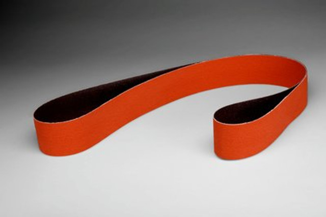 3M Cloth Belt 747D, 2 in x 25-7/32 in 80 X-weight, 50 ea/Case