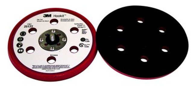 3M Hookit D/F LP Disc Pad 25122, 6"x3/8"x5/16-24 Ext.
