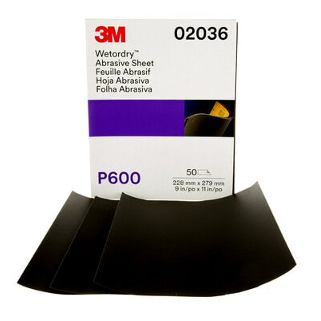 3M Wetordry Abrasive Sheet, 213Q, 02036, P600