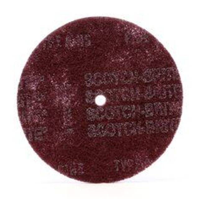 Scotch-Brite High Strength Disc, HS-DC, A/O Very Fine, 10 in x 1-1/4 in, 50 each/case 16031 Industrial 3M Products & Supplies | Maroon