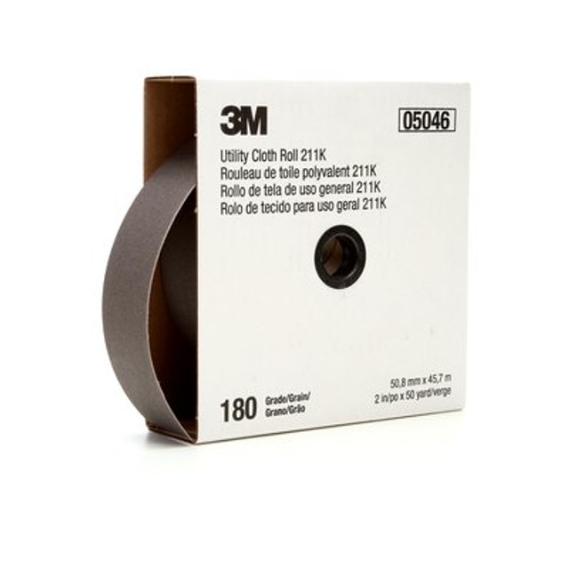 3M Utility Cloth Roll 211K, 1-1/2 in x 50 yd 180 J-weight