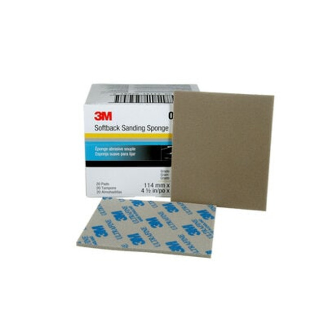 3M Softback Sanding Sponge, 02601, Ultrafine-800/1000