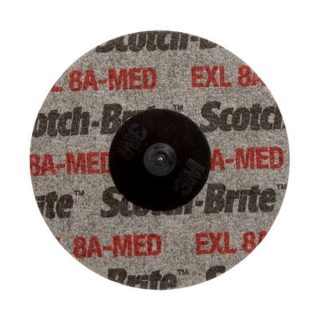 Scotch-Brite Roloc EXL Unitized Wheel TR 3in x NH 8A MED CBOP