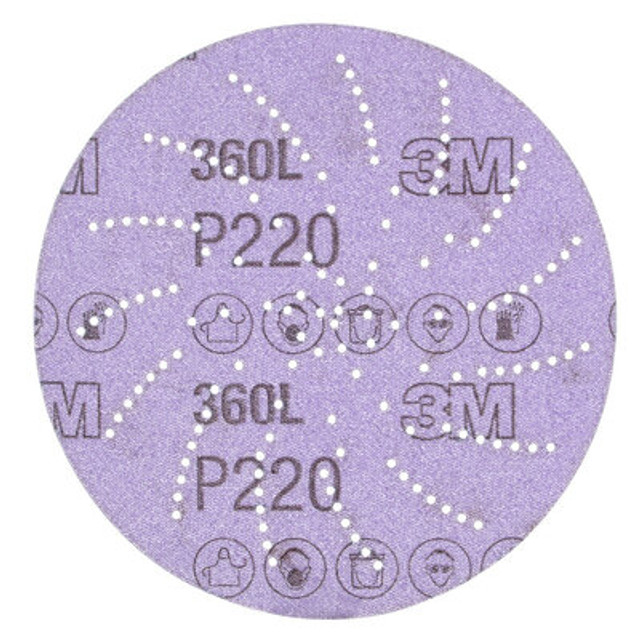 3M Xtract Film Disc 360L, P220 3MIL, 5 in