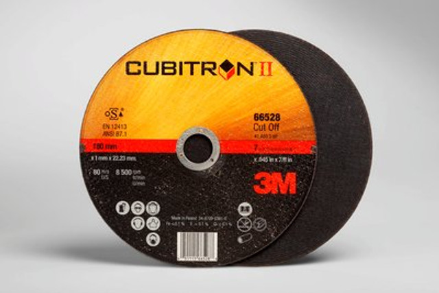 3M Cubitron II Cut-Off Whl T1,(66528) 7x.045x7/8in