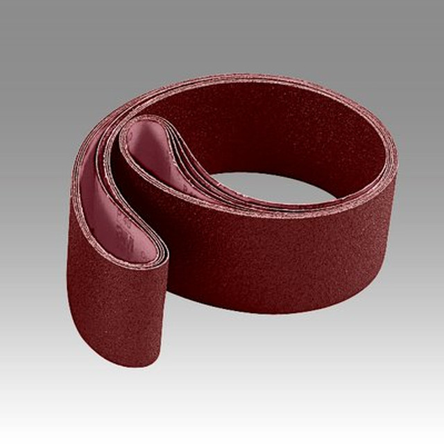 Scotch-Brite Surface Conditioning LS Belt, 3 in, Maroon