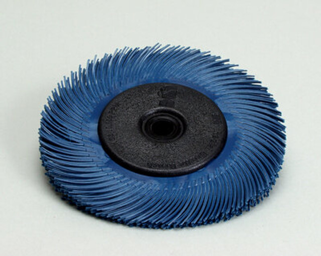 3M Radial Bristle Brush T-C 6 Inch Blue