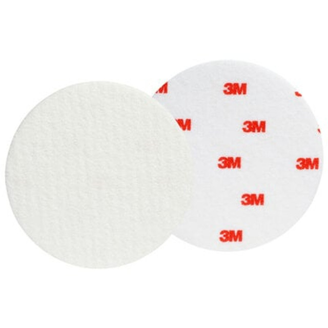 3M Finesse-it Felt Buffing Pad, 5 in, Red Foam Logo White Loop