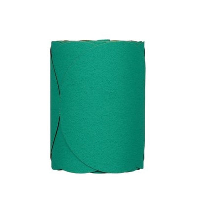 3M Stikit Green Fre-Cut Disc Roll, 01506, 6in, 80D, 100 discs