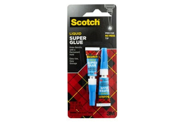 Scotch® Liquid Super Glue, 2 Tubes, .07 OZ Each