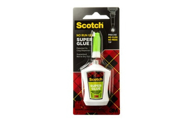 Scotch(R) Super Glue Gel AD125-SR, 0.14 oz (4 g), Precision Applicator