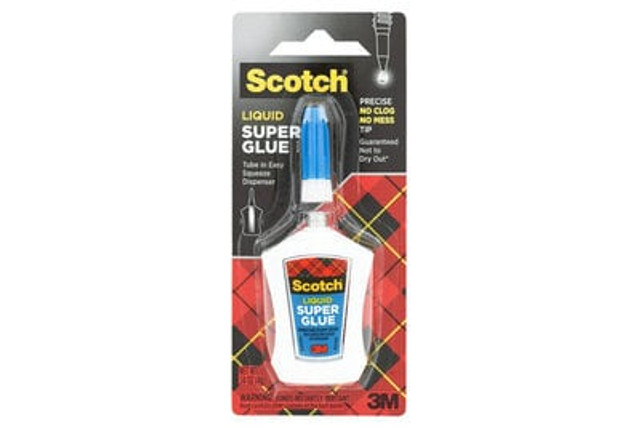 Scotch® Liquid Super Glue, ad124, .14 OZ (4g)