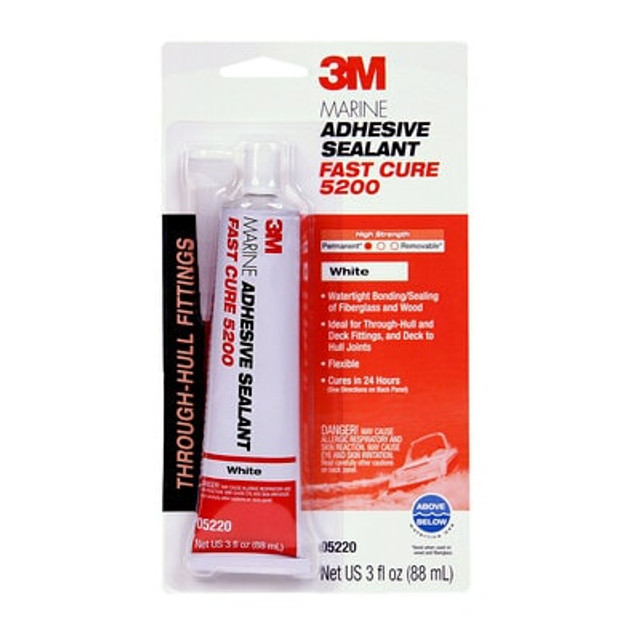 3M Marine Adhesive Sealant 5200 Fast Cure White, 05220