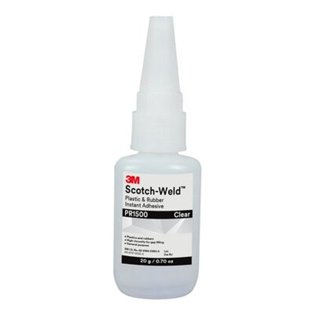 3M Scotch-Weld Plastic & Rubber instant Adhesive PR1500 20g