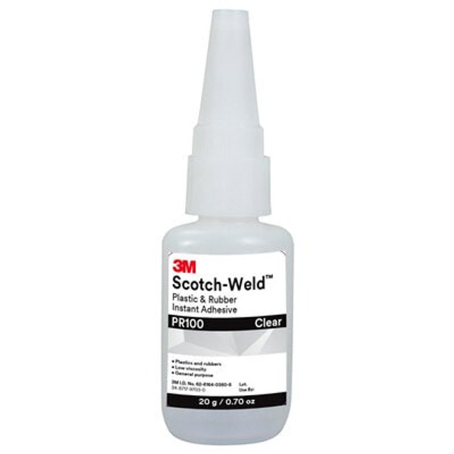 3M Scotch-Weld Plastic & Rubber Instant Adhesive PR100, 1 oz