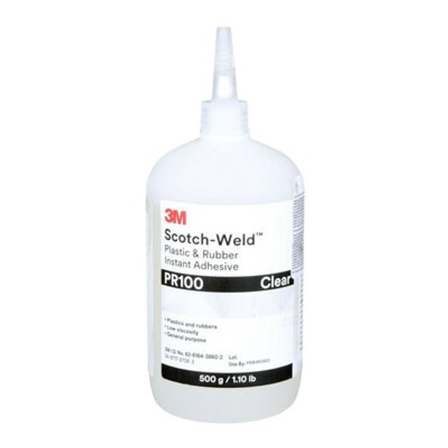 3M Scotch-Weld Plastic & Rubber Instant Adhesive PR100, Clear