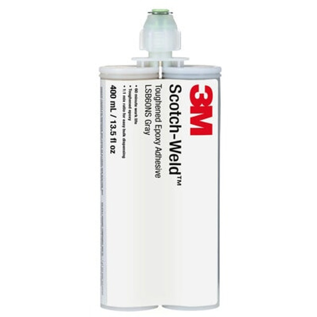 3M Scotch-Weld Epoxy Adhesive, LSB60NS, grey, 13.52 fl. oz. (400 ml)