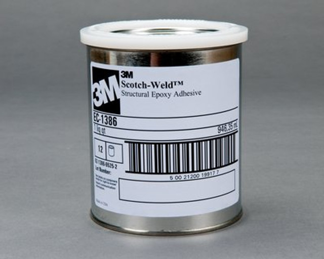 3M Scotch-Weld Epoxy Adhesive EC-1386 Cream quart