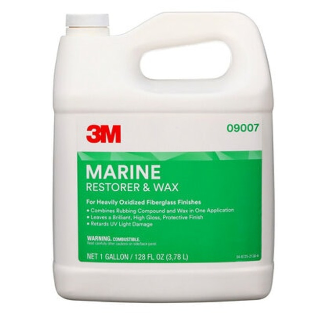 3M Marine Fiberglass Restorer and Wax, 9007