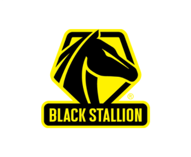 ACTION SPANDEX w/ TITAN SYNTHETIC REINFORCED HI-VIS ERGONOMIC GLOVES Medium Black Stallion