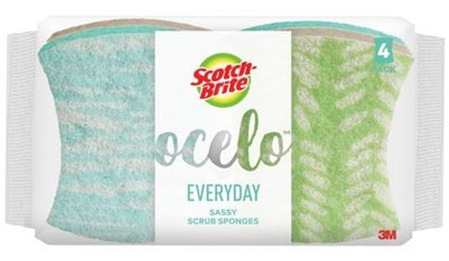 US-LD-4-ocelo Everyday Sassy Scrub Sponge-4 Pk-IP1