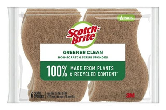 Scotch-Brite® Greener Clean Non-Scratch 6 Pack