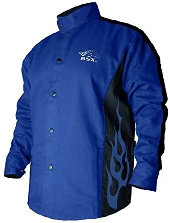 Black Stallion BSX STRYKER BLUE Flame Resistant WELDING Jacket w