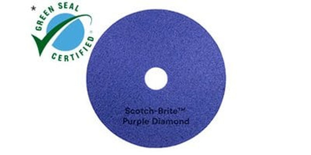 Scotch-Brite Purple Diamond pad Green Seal