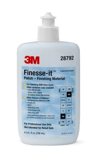 3M Finesse-it Polish Finishing Material Bottle, 8 oz. 28792