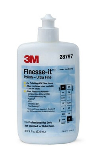 3M Finesse-it Polish Bottle, Ultra Fine, 8 oz. 28797