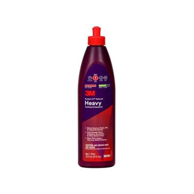 3M Perfect-It Gelcoat Heavy Cutting Compound, 36101, Pint