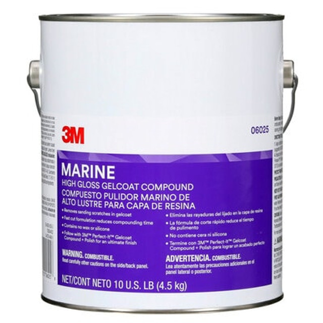 3M Marine High Gloss Gelcoat Compound, 6025