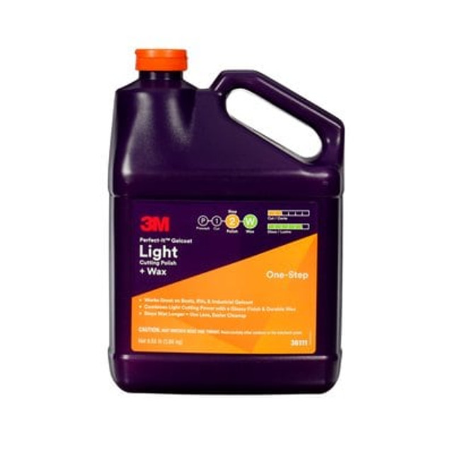 3M Perfect-It Gelcoat Light Cutting Polish + Wax 36111 Gallon