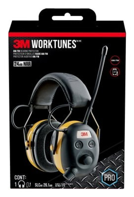 90541H1-DC-PS 3M Worktunes AM/FM Hearing Protector
