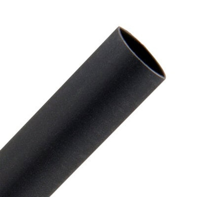 3M Heat Shrink Thin-Wall Tubing, FP-301, black, 3/8 in x 48 in (0.95 cm x 121.92 cm)