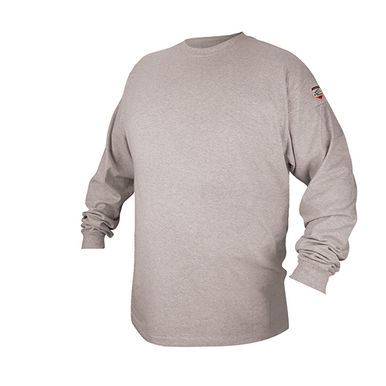 FLAME RESISTANT TREATED COTTON T-SHIRT - Long Sleeve XL Black Stallion