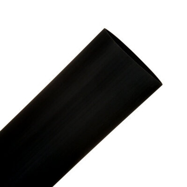 3M Heat Shrink Thin-Wall Tubing, FP-301, black, 1 1/2 in x 48 in (3.81 cm x 121.92 cm)